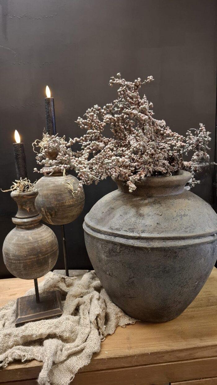 Kunsttak met naturel bessen voor vaas of kransdecoratie
