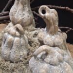 Sobere decoratie kalebas voor herfsttafel of vensterbank