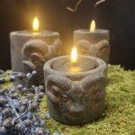 Theelichthouder ram middelmaat landelijke stijl