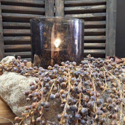 Windlicht old brown glas – sfeervol landelijk wonen