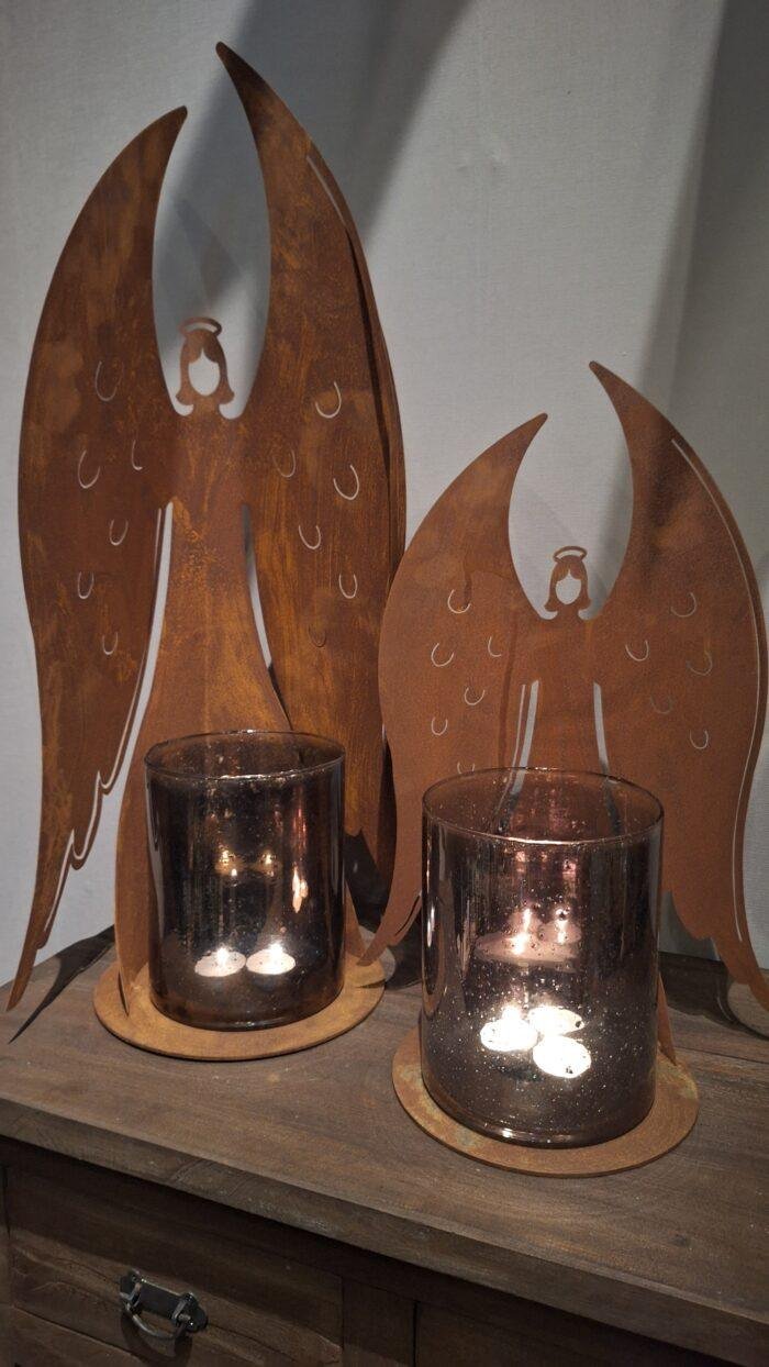 Metalen engel figuur- roest - Afbeelding 4