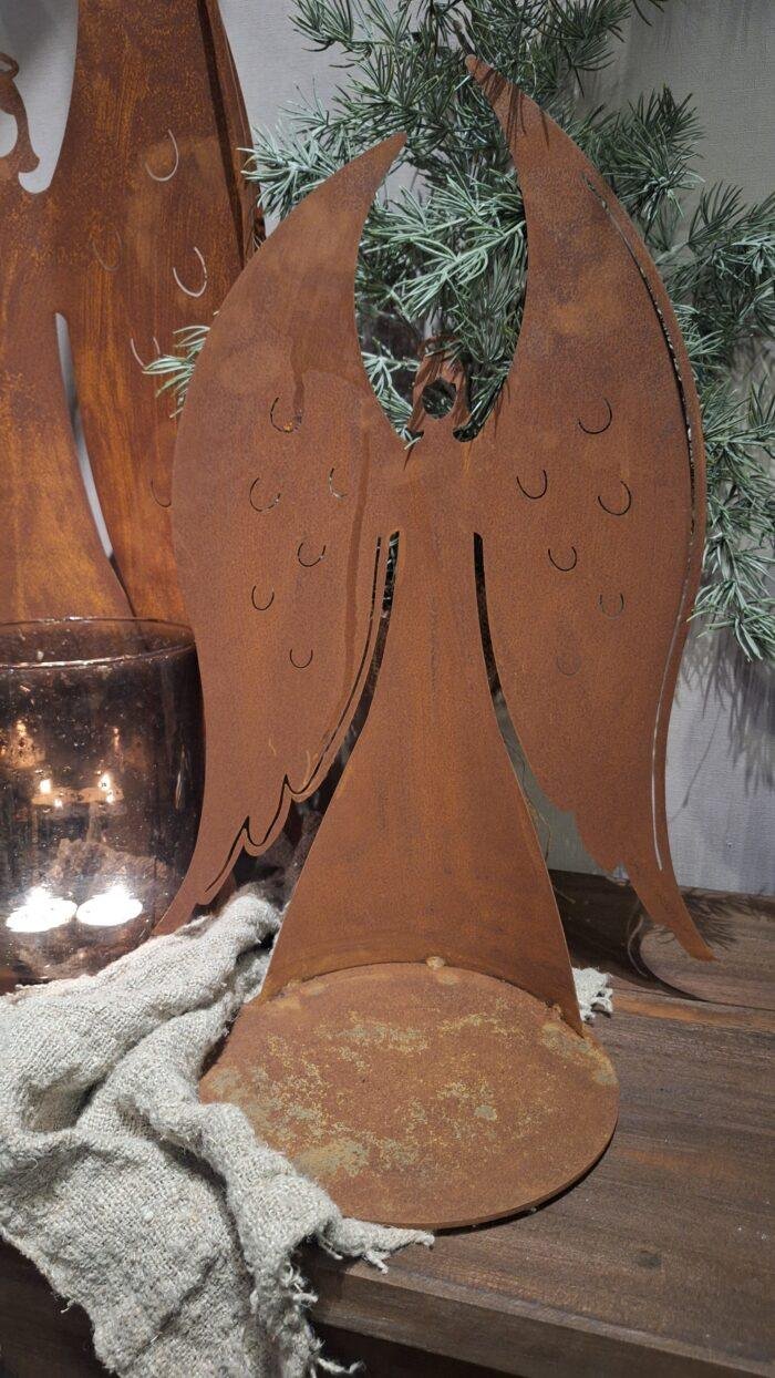 Metalen engel figuur- roest - Afbeelding 5