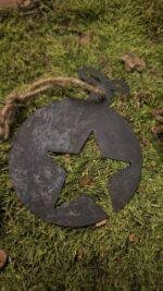 Metalen kerstbal ster hanger - Afbeelding 2