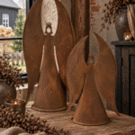 Metalen engel figuur- roest