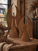 Metalen engel figuur- roest