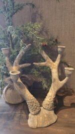 Landelijke gewei kandelaar- staand of liggend - Afbeelding 2