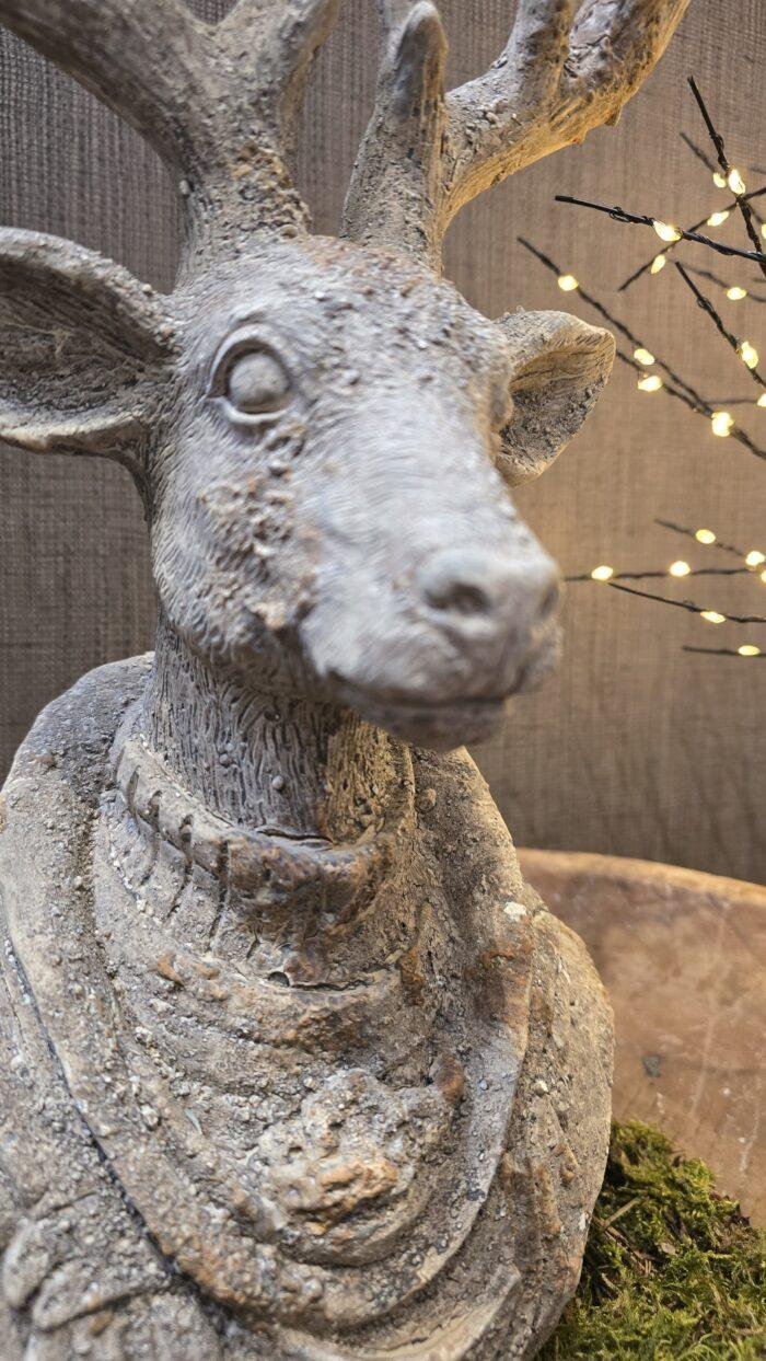 Herten buste - landelijke kerstdecoratie - Afbeelding 2