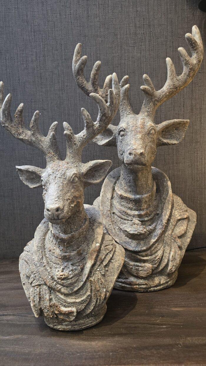 Herten buste - landelijke kerstdecoratie - Afbeelding 3