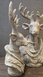 Herten buste - landelijke kerstdecoratie - Afbeelding 4