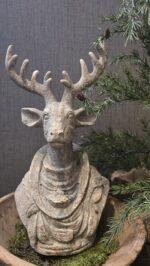 Herten buste - landelijke kerstdecoratie - Afbeelding 6