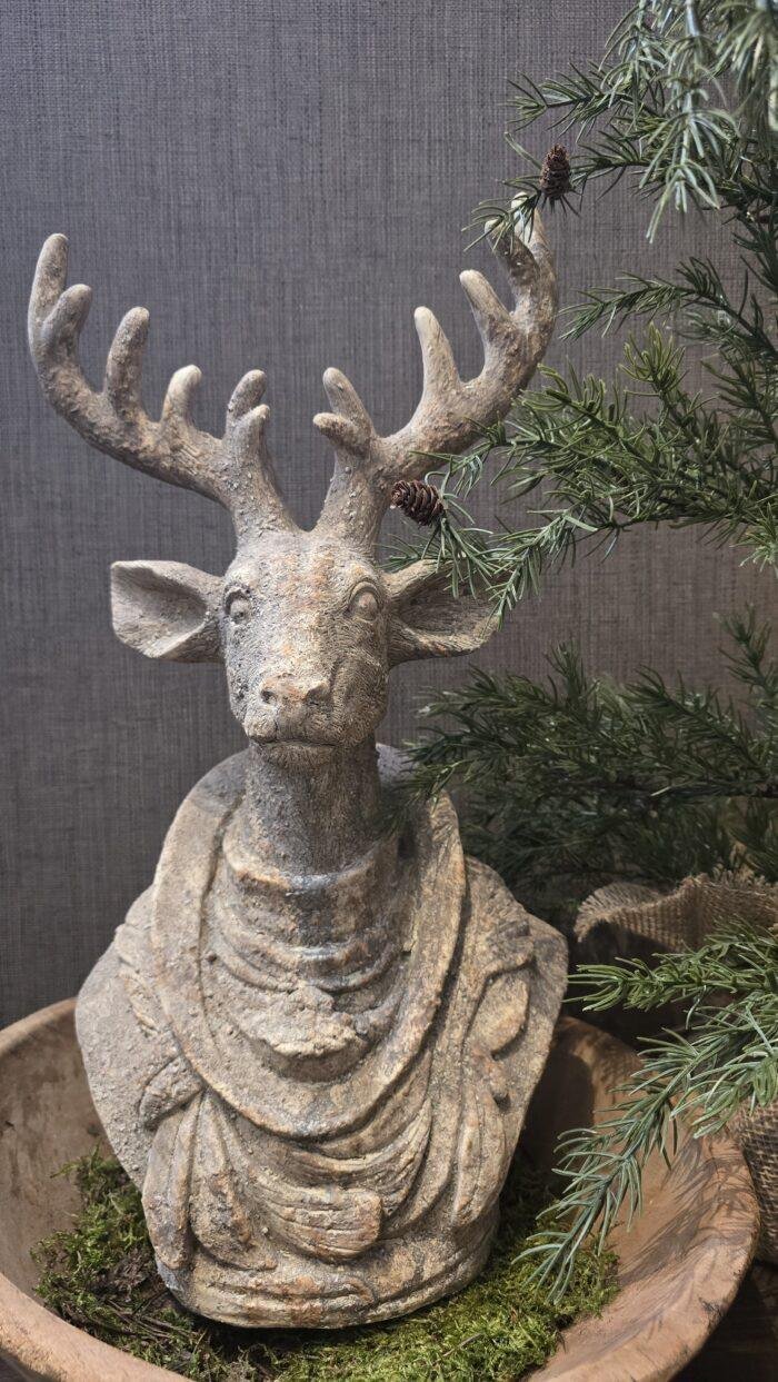 Herten buste - landelijke kerstdecoratie - Afbeelding 6