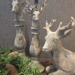 Herten kaarsenstandaard 30cm