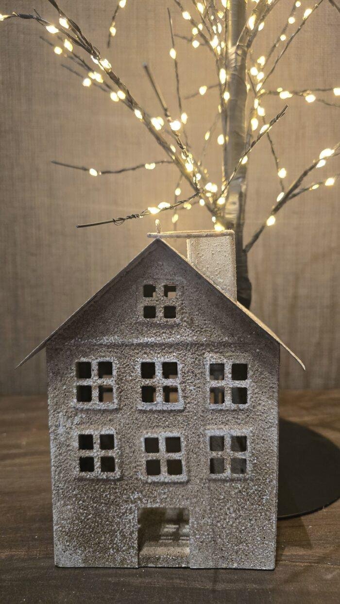 Grijs metalen hangend huis - Afbeelding 1