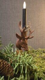 Kaarsenhouder hert H16cm