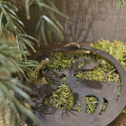 Metalen hanger met herten