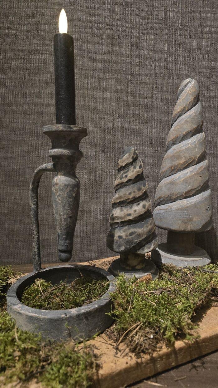 Rustieke kandelaar met handvat - Afbeelding 4