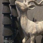 Staand hert - landelijke kerstdecoratie