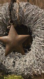 Krans met sneeuw look 25cm - Afbeelding 3