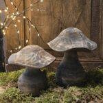 Houten paddenstoelen