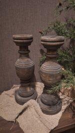 Houten kandelaar 37,5cm - Afbeelding 2