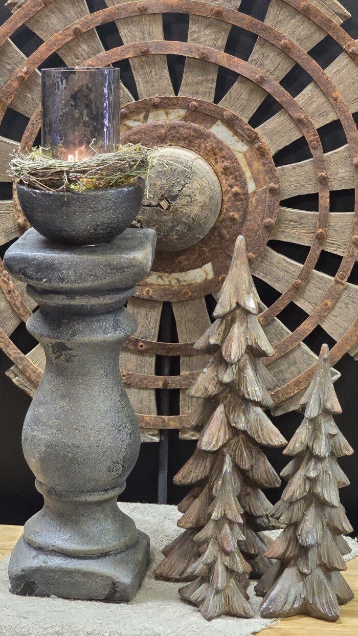 Stenen baluster kandelaar - Afbeelding 1