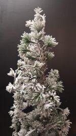 Kunst cederboom met winterse uitstraling in sobere stijl