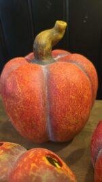 Lage oranje polystone pompoen - Afbeelding 2