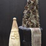 Houten kerstman - handgekapt