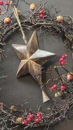 Houten ster met bel - Afbeelding 3