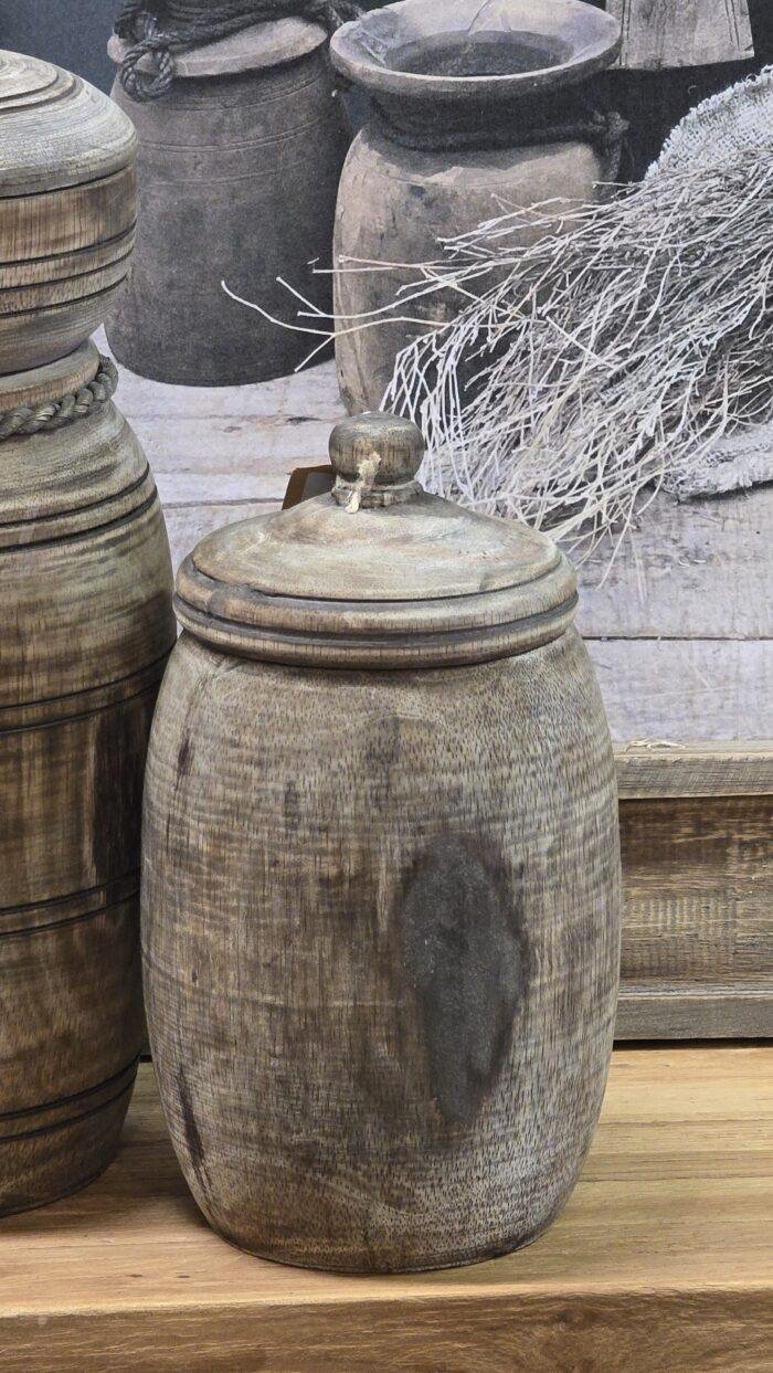 Houten ornament pot - Afbeelding 2