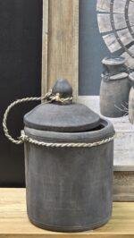 Houten pot met deksel - Afbeelding 2
