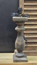 Houten tafellamp rond - Afbeelding 3