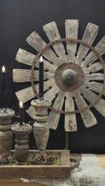 Oud houten spinnenwiel - 7