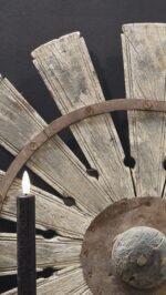 Oud houten spinnenwiel - 7 - Afbeelding 3