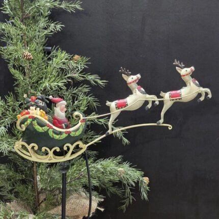 Metalen kerstman schommel