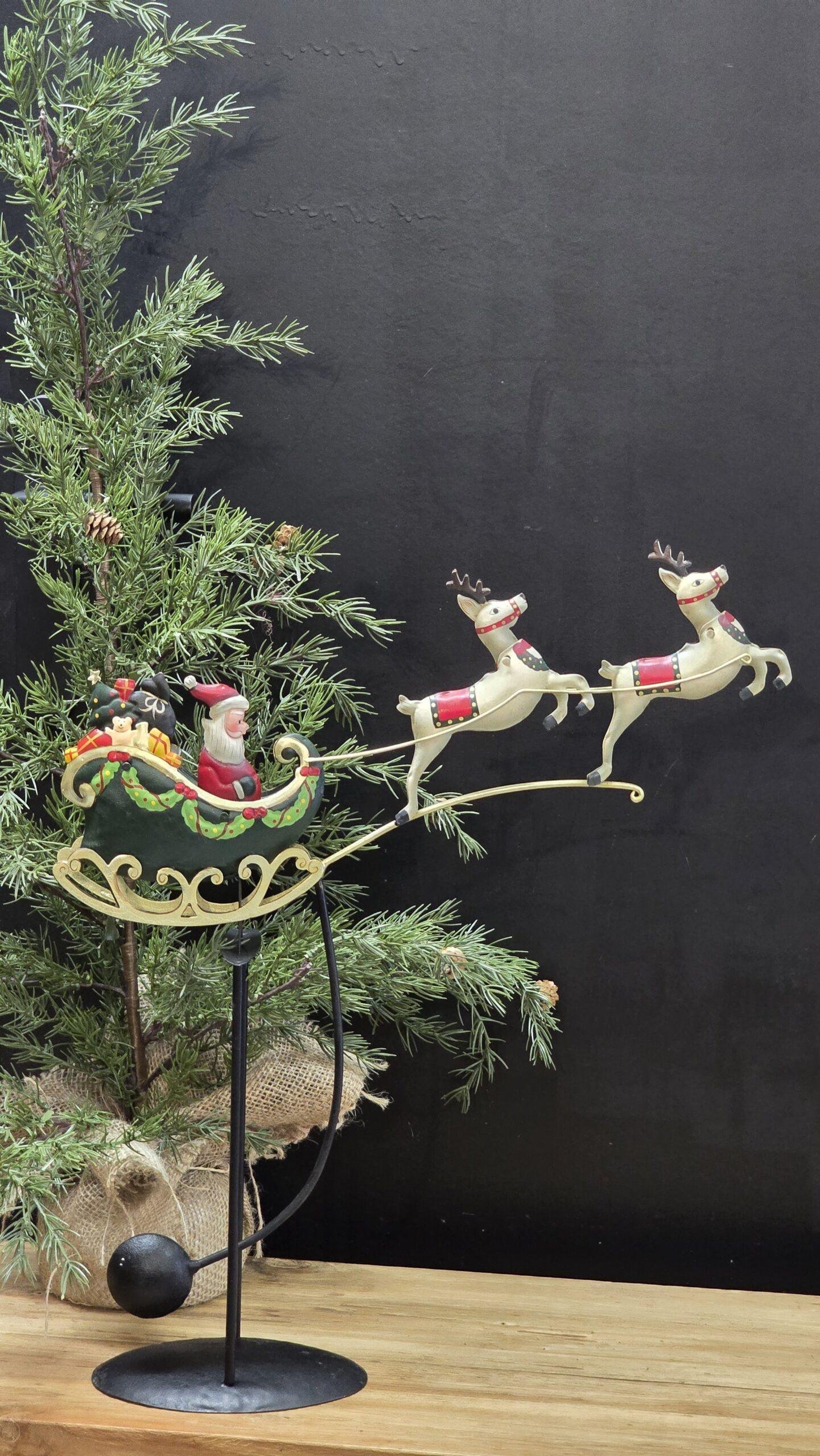 metalen-kerstman-schommel 1 Metalen kerstman schommel - Afbeelding 1