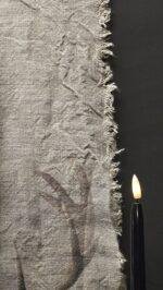 Smalle shabby linnen wanddoek rendier - Afbeelding 4