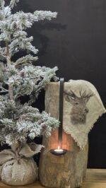 Shabby doek rendier zijaangezicht