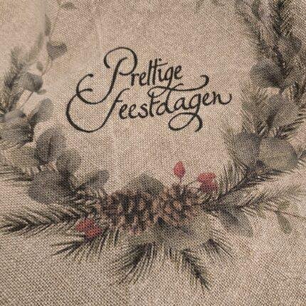 Shabby doek prettige feestdagen