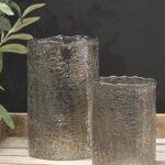 crackle windlicht 13x20cm