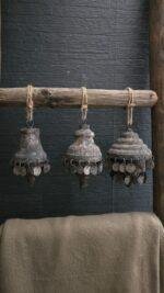 Metaal Serie – Old Grey - hanger met munten