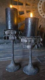 Metaal Serie – Old Grey - kandelaar met cup