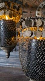 Metaal Serie – Rusty - hangkandelaar - Afbeelding 4