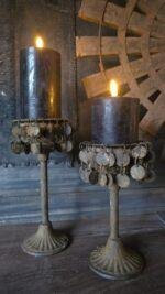 Metaal Serie – Rusty - kandelaar met cup - Afbeelding 4