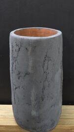 Grijze ovale vensterbankpot - Afbeelding 4