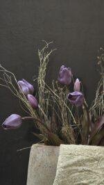Enkele tulp purple donker blad - Afbeelding 2