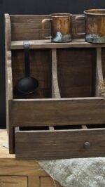 Houten gruttersbak met lade - 50cm - Afbeelding 2