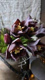 Countryfield kunstboeket tulpen met realistisch blad 30 cm