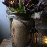 Countryfield kunstboeket tulp paars 30 cm