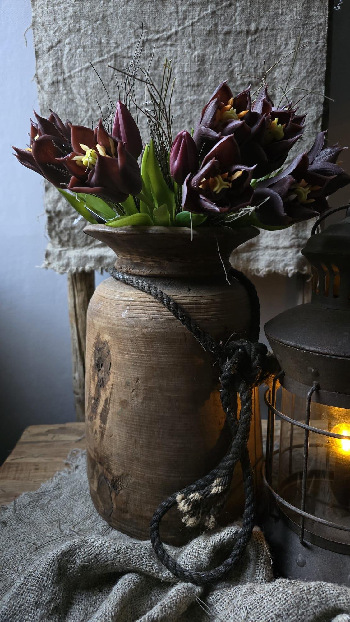 countryfield-kunstboeket-tulp-paars-30-cm 1 Landelijk kunstboeket tulpen 30 cm voor sobere woondecoratie